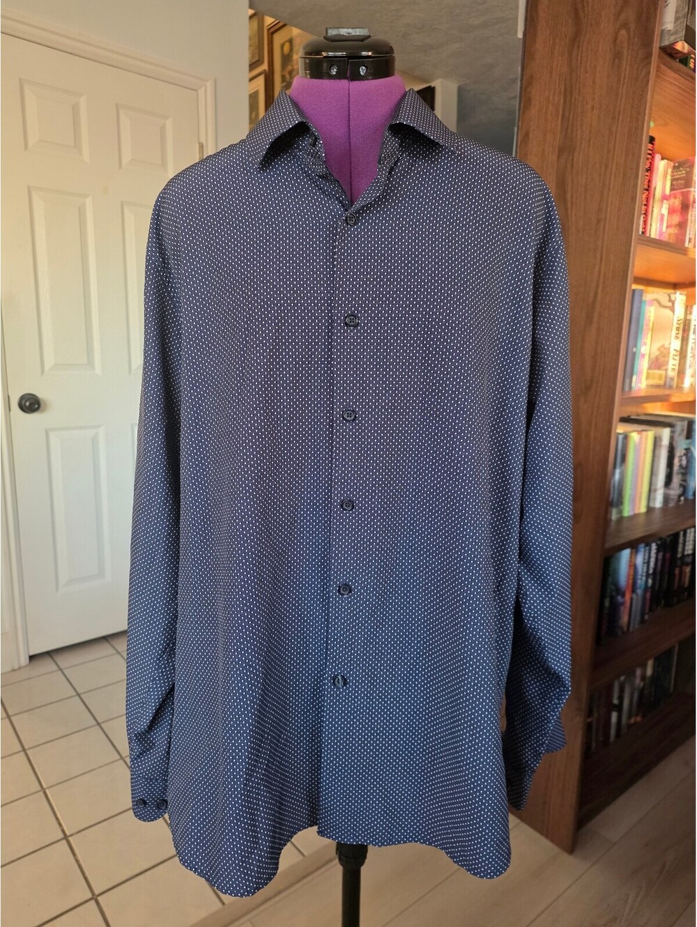 Mens Tom Baine Slim Fit size XXL button up top